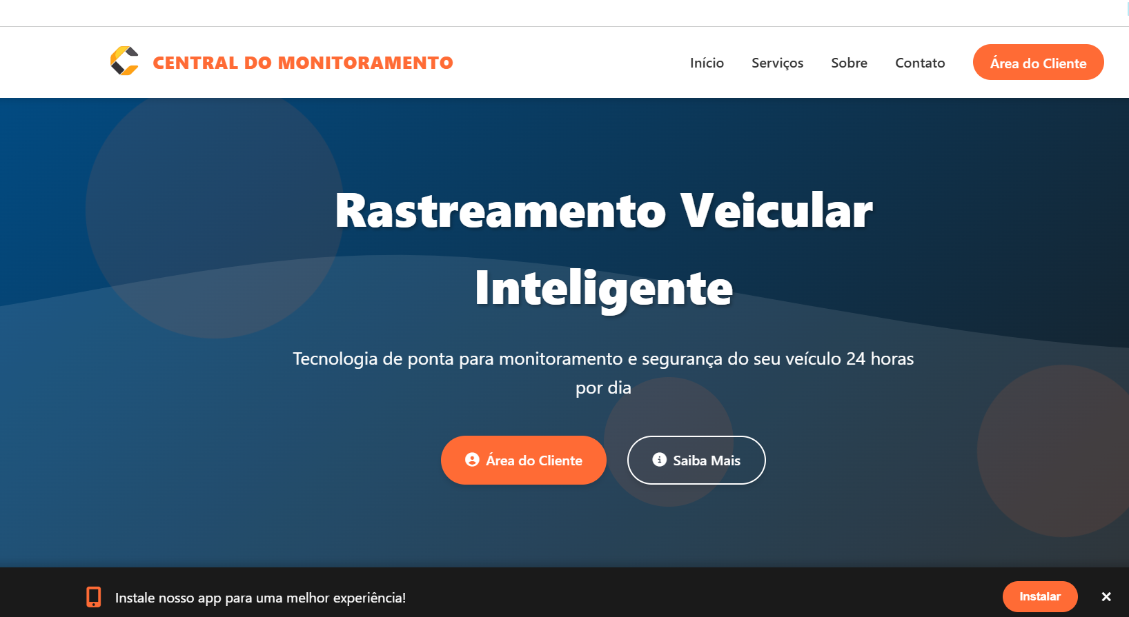 Central do Monitoramento - Site de rastreamento veicular